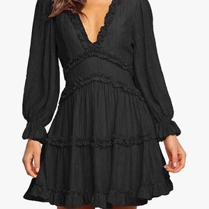 Long Sleeve Black Dress